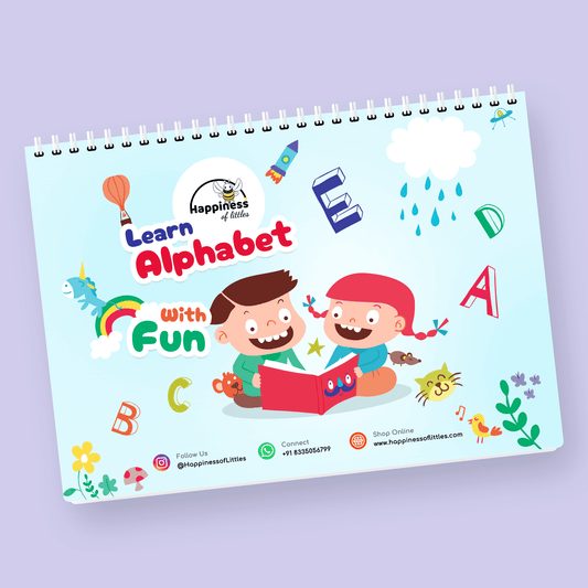 Learn Alphabet | Busy Book | 8 Pages | Learn & Write Alphabet | Age 2 - 4 Years